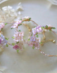 Pink Lavender Hydrangea Bloom Bracelet