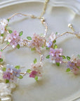 Pink Lavender Hydrangea Bloom Bracelet