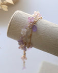 Purple Hydrangea Tassel Bracelet