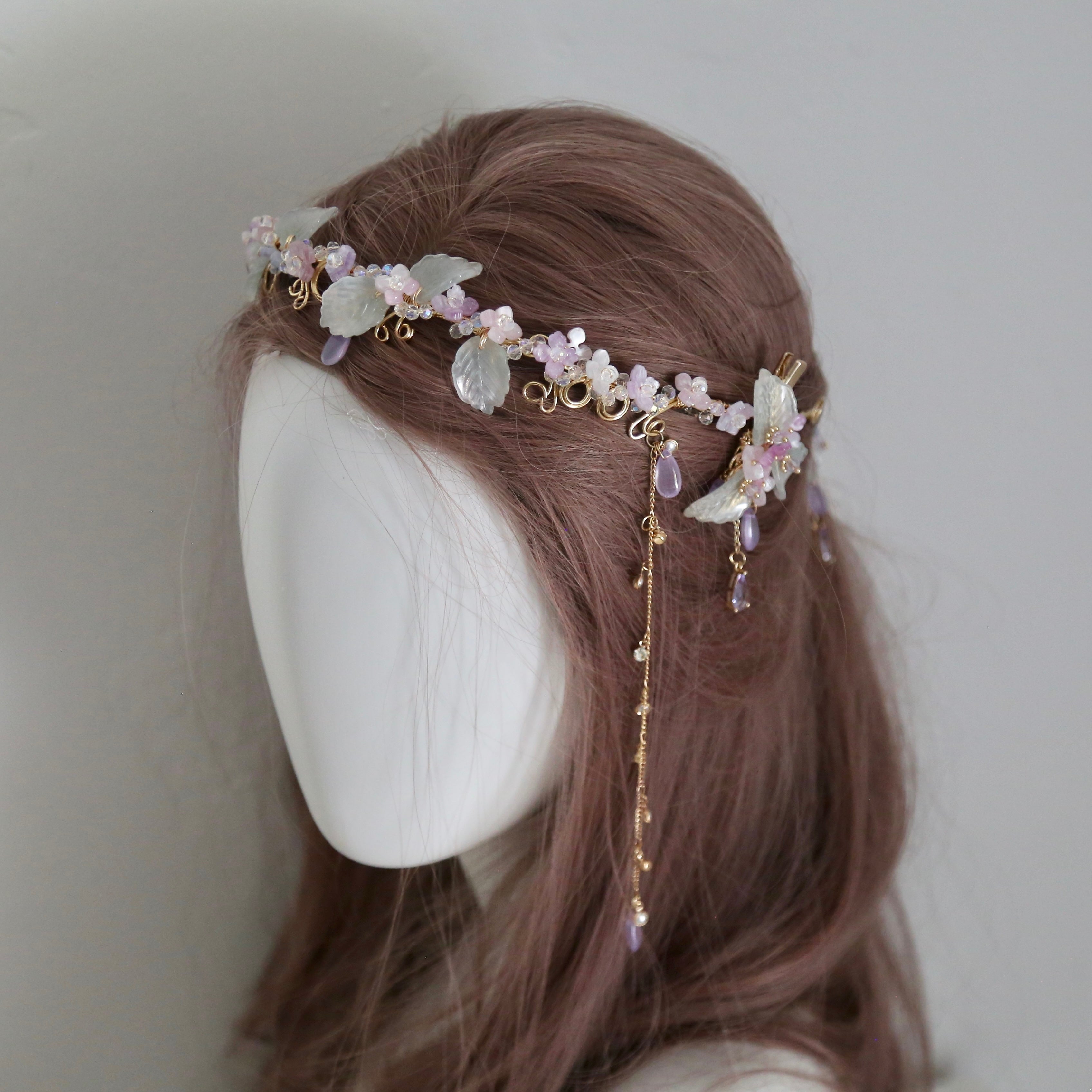 Purple Hydrangea Tiara