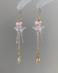 Lavender Butterfly Earrings