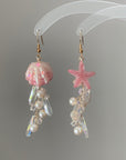 Pink Starfish Earrings