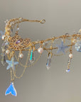 Blue Shell Necklace Hairband