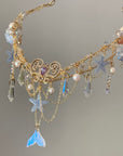 Blue Shell Necklace Hairband