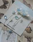 Blue Hydrangea Hair Clip