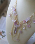 Hydrangea Crystal Necklace