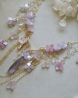 Hydrangea Crystal Necklace