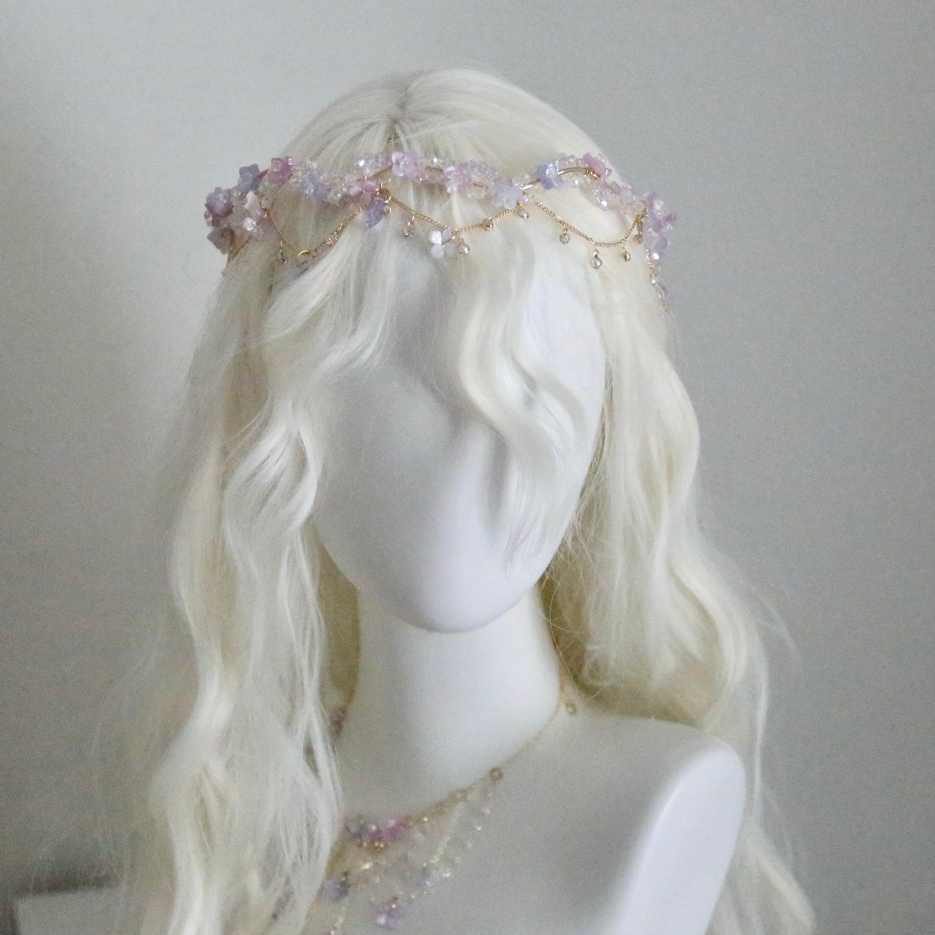 Hydrangea Crystal Tiara Headband