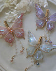 Wire-Wrapped Resin Butterfly Clip