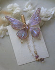 Wire-Wrapped Resin Butterfly Clip