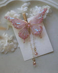 Wire-Wrapped Resin Butterfly Clip