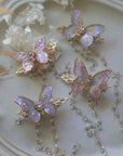 Shrink Plastic Butterfly Hair Clips