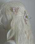 Shrink Plastic Butterfly Hair Clips