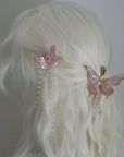 Shrink Plastic Butterfly Hair Clips