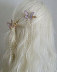Shrink Plastic Butterfly Hair Clips