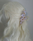 Purple Sakura Claw Clip