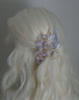 Purple Sakura Claw Clip