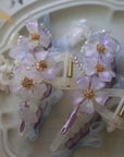 Purple Sakura Claw Clip