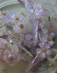 Purple Rose Claw Clip