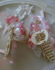 Pink Rose Claw Clip