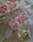 Pink Rose Claw Clip