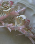 Pink Rose Claw Clip