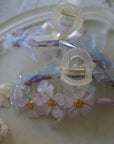 Purple Sakura Claw Clip