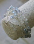 Silver Blue Hydrangea Bracelet