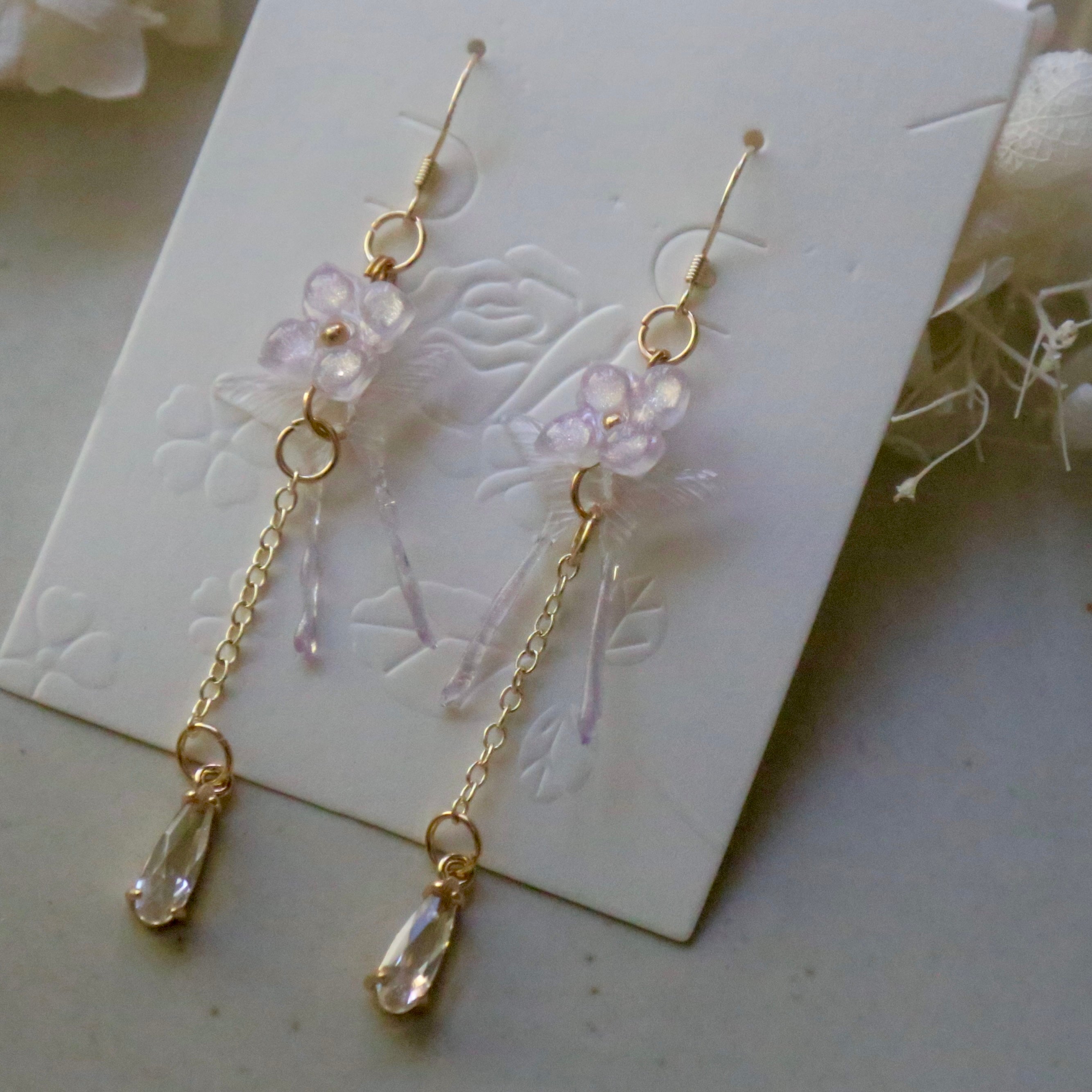 Lavender Butterfly Earrings – SWEETSHOP JEWELRY