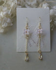 Lavender Butterfly Earrings