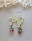 Strawberry Leaf Earrings
