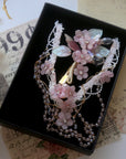 Blush Bloom Crystal Choker