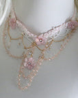 Blush Bloom Crystal Choker