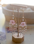 Blush Bloom Chandelier Earrings