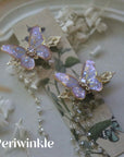 Shrink Plastic Butterfly Hair Clips