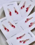 Mini Pomegranate Seed Earrings