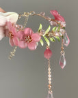 Peach Blossom Tassel Bracelet