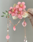 Peach Blossom Hair Clip