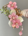 Peach Blossom Hair Claw