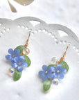 Blue Plumbago Earrings