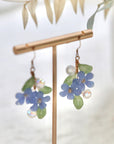 Blue Plumbago Earrings