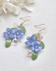 Blue Plumbago Earrings