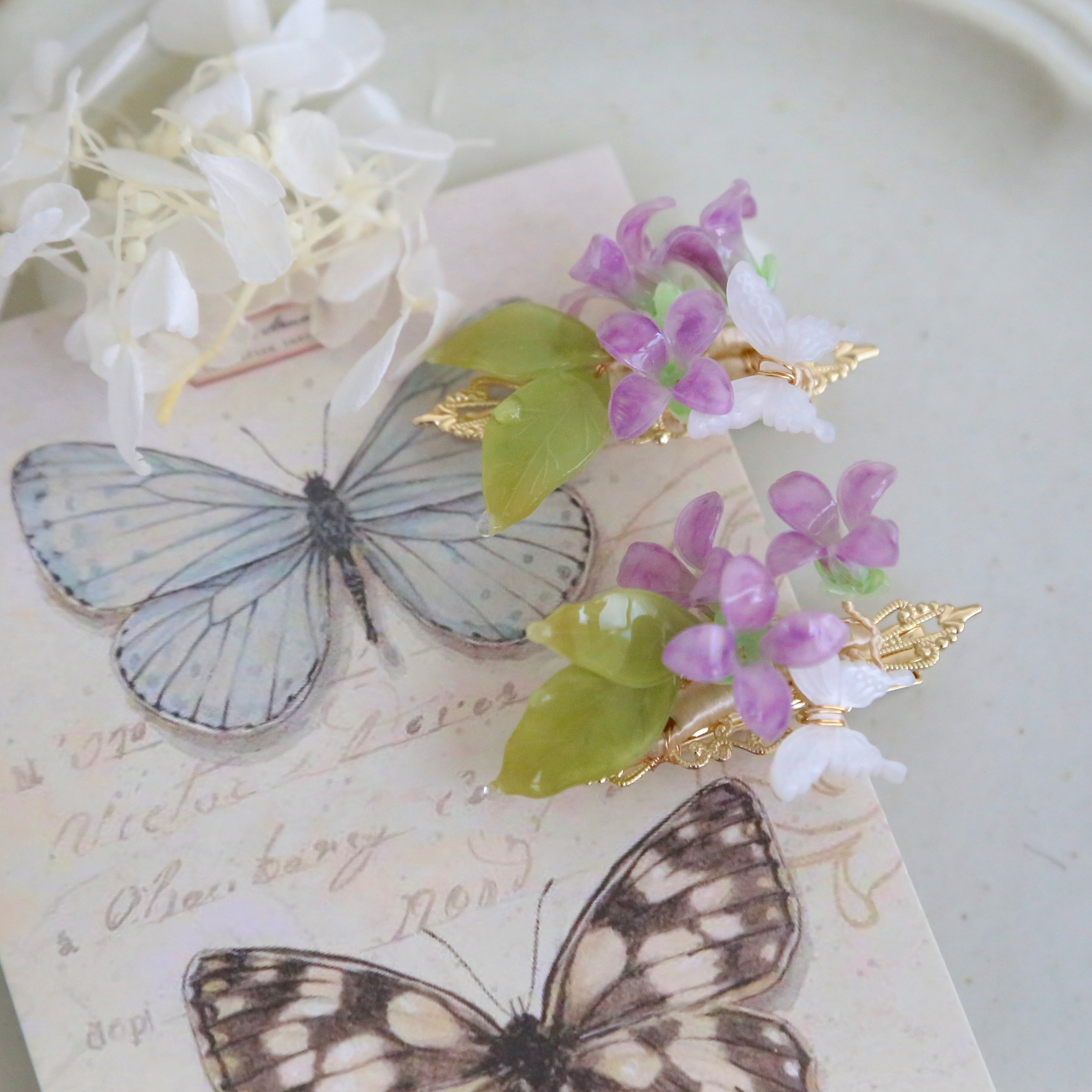Morning Glory Hair Pins