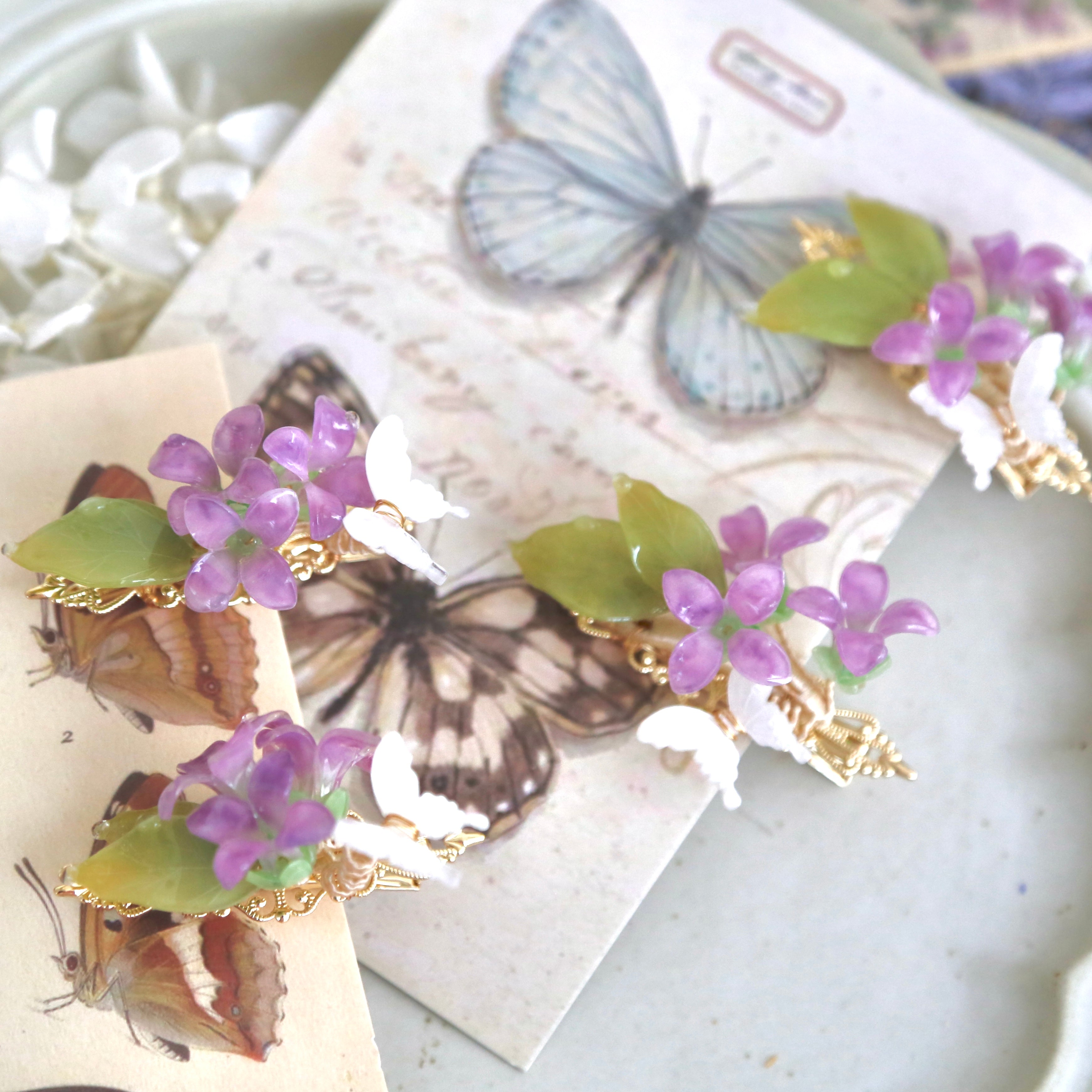 Morning Glory Hair Pins