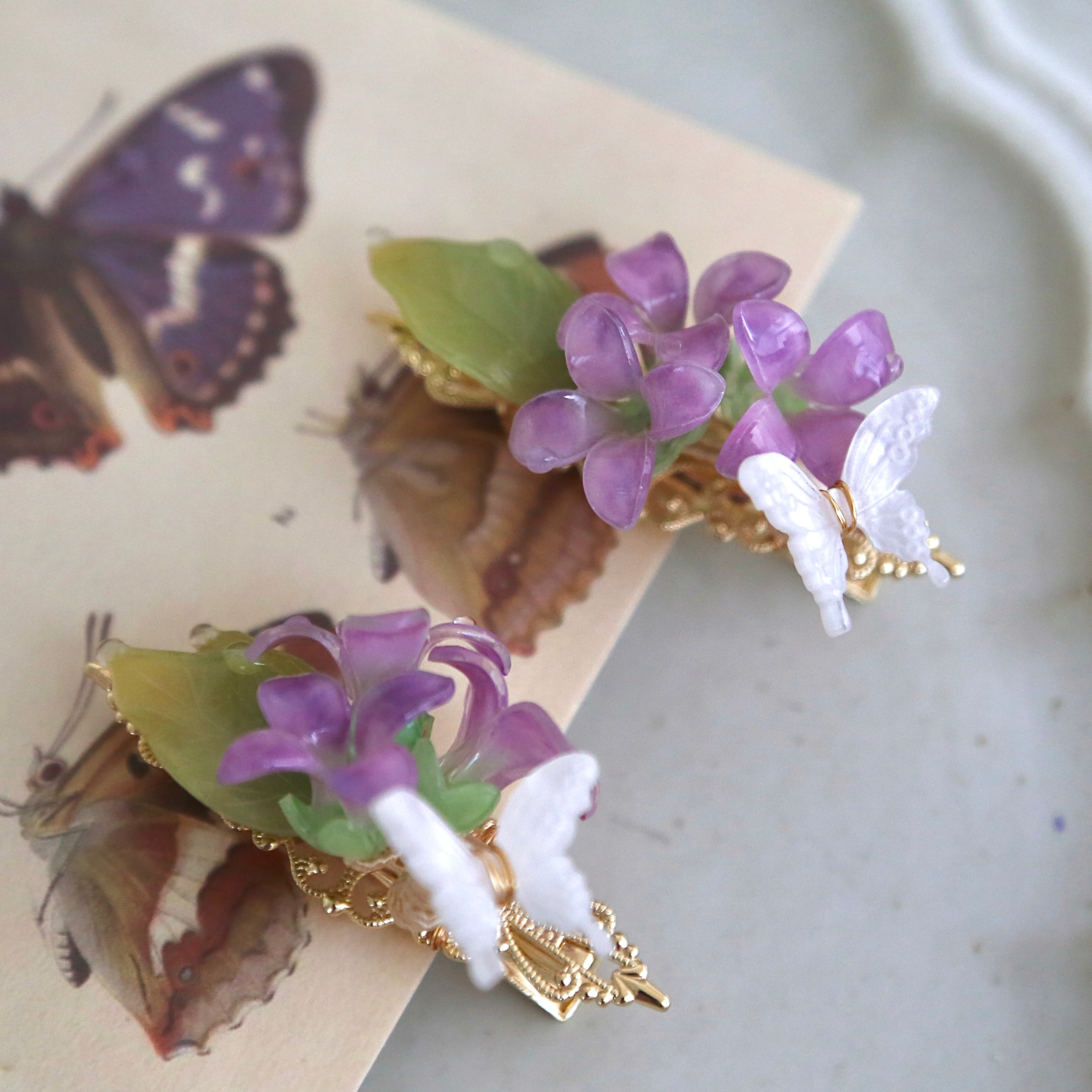 Morning Glory Hair Pins