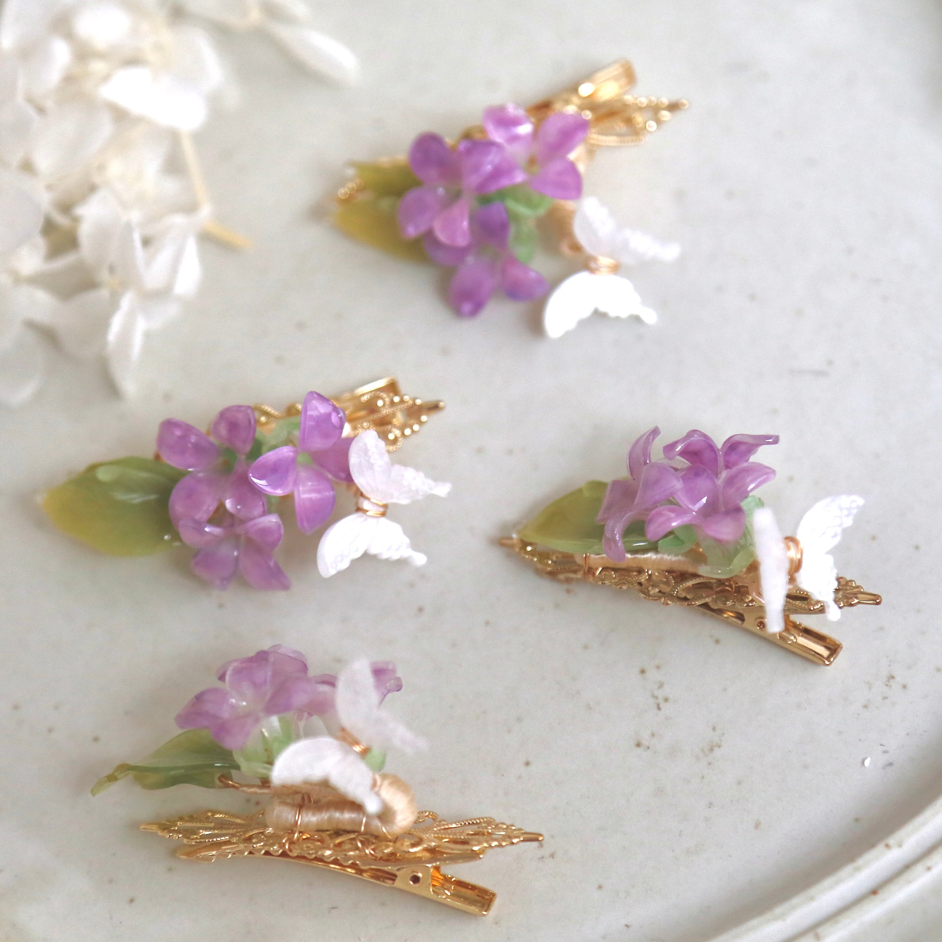 Morning Glory Hair Pins