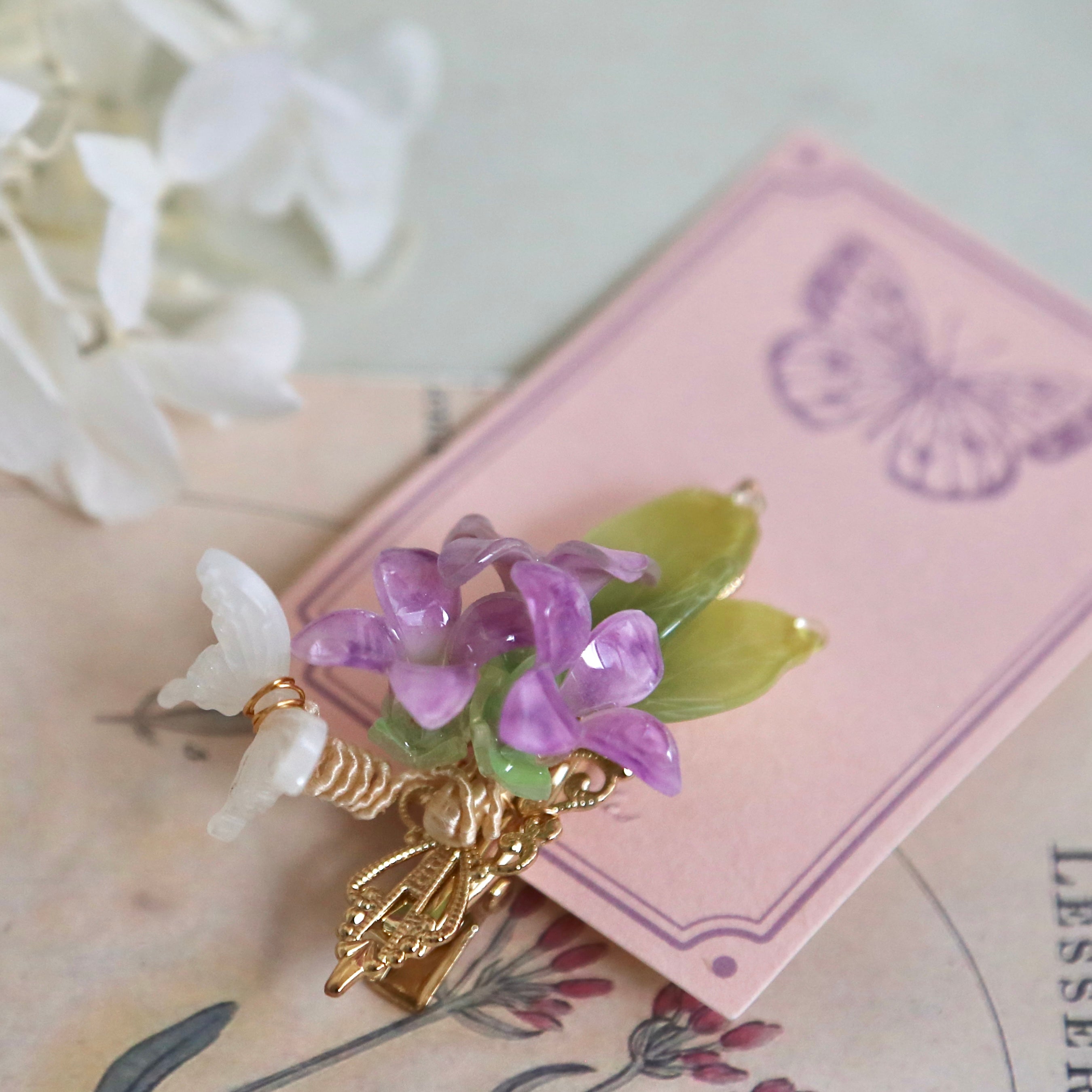 Morning Glory Hair Pins