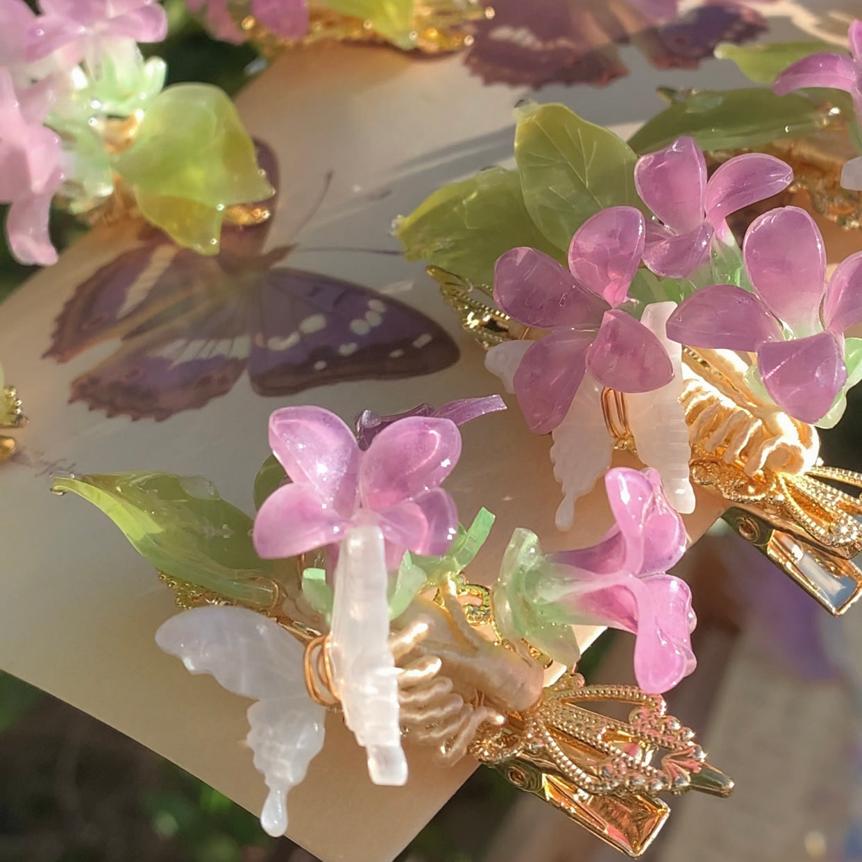 Morning Glory Hair Pins