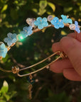 Everbloom Gold Flower Bangles