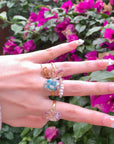 SALE - Resin Spring Flower Rings